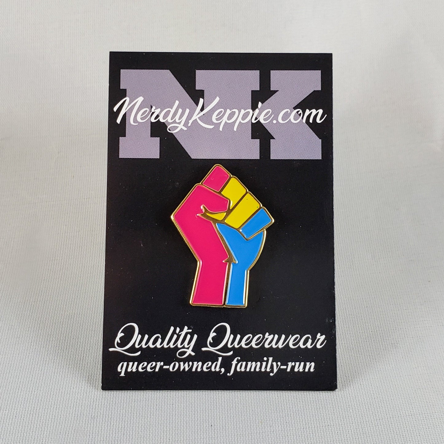 Solidarity Raised Fist Pride Enamel Pins