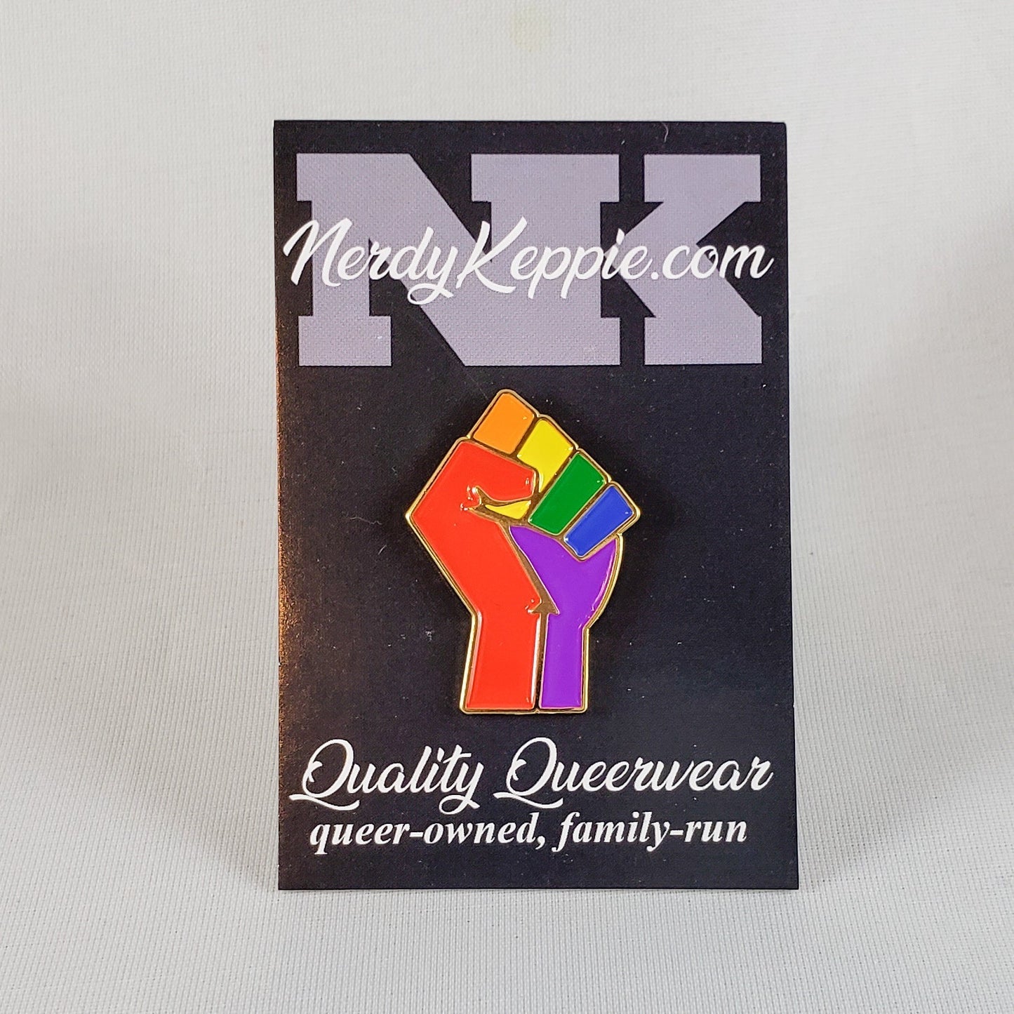 Solidarity Raised Fist Pride Enamel Pins