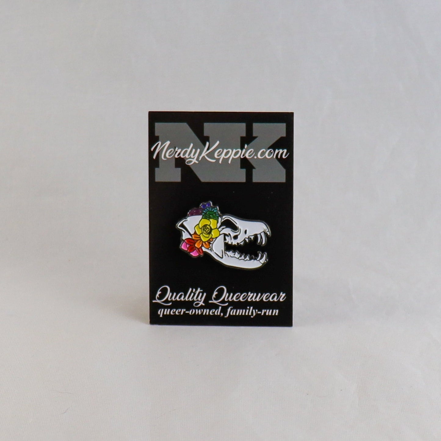 Proud to the Bone Fox Skull Pride Enamel Pins