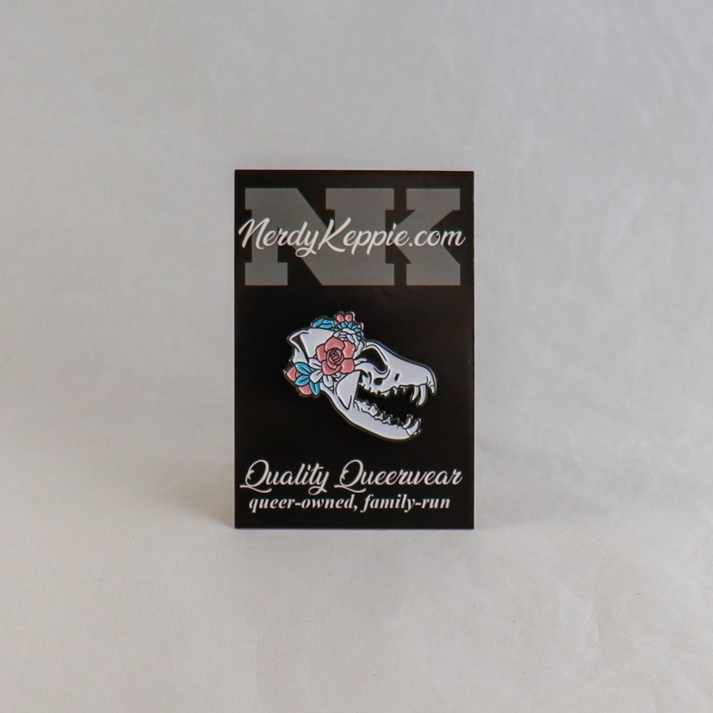 Proud to the Bone Fox Skull Pride Enamel Pins