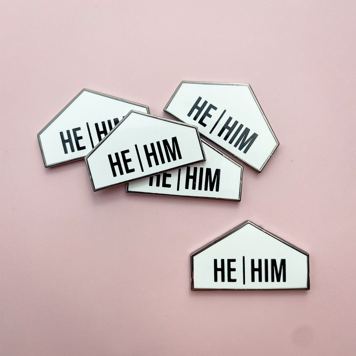 Pronoun + Flag Magnet Pin Badges (Top Pronouns Only)