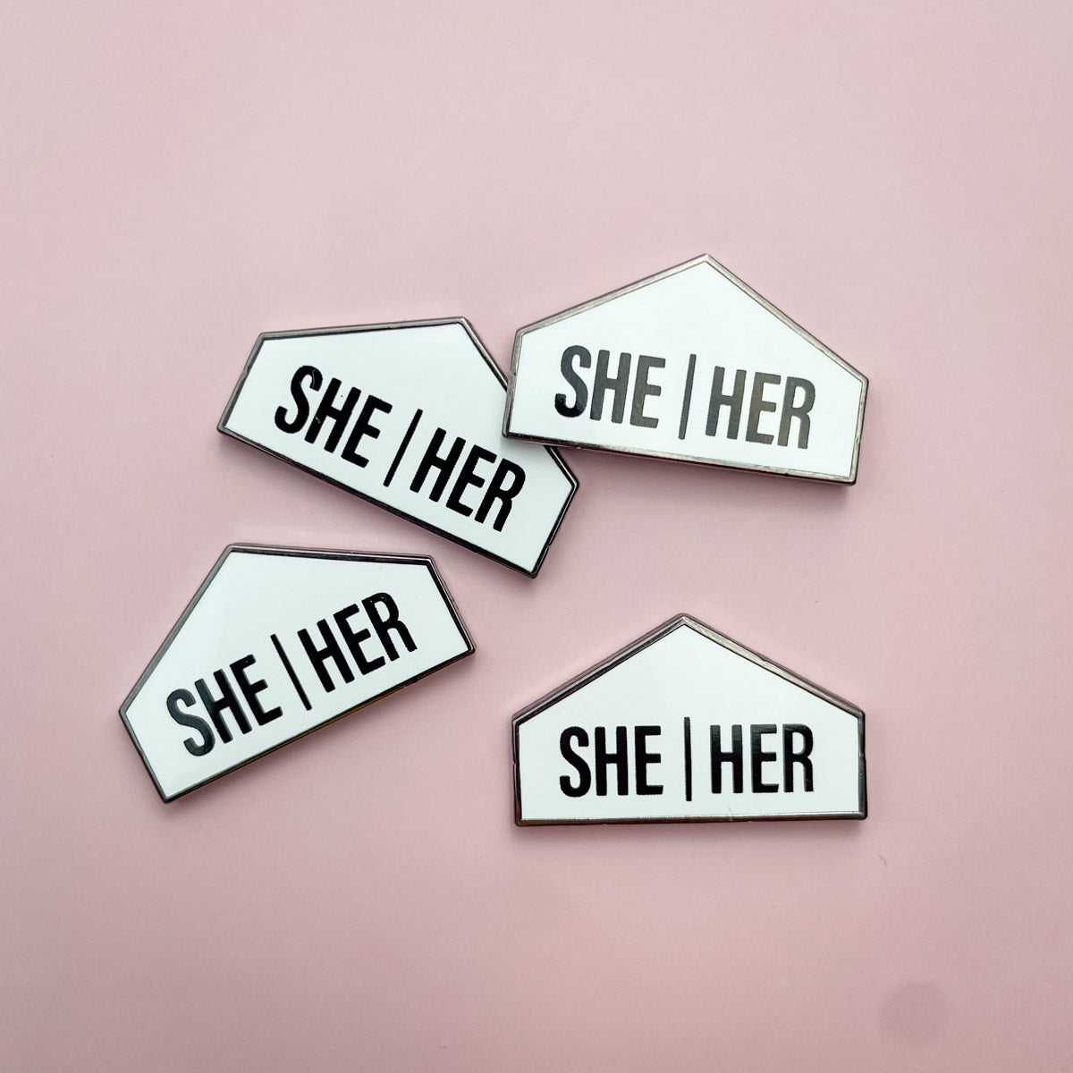 Pronoun + Flag Magnet Pin Badges (Top Pronouns Only)