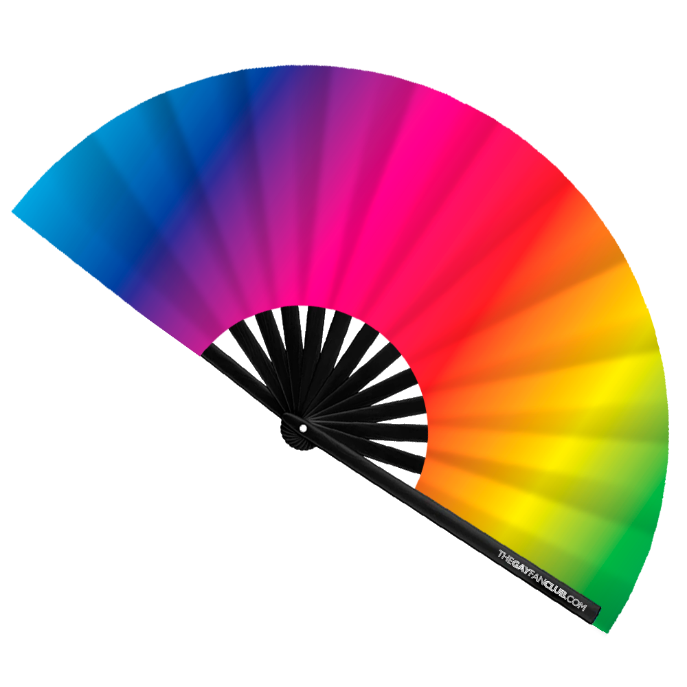 Rainbow Rave Fan