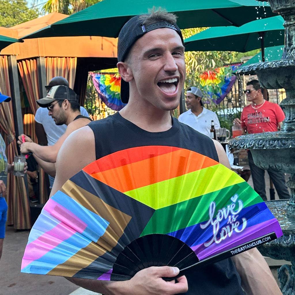 Pride Rainbow Flag Fan