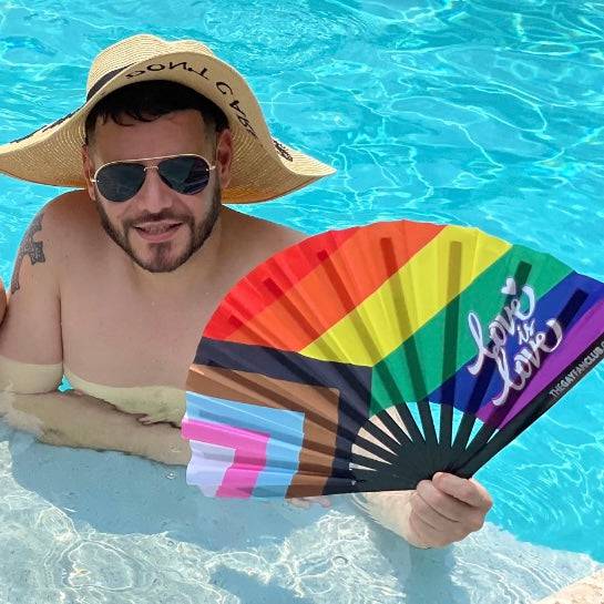 Pride Rainbow Flag Fan
