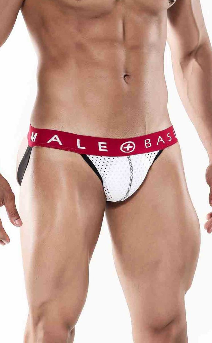 Malebasics Spot Jockstrap -White-