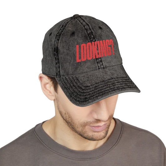 Looking? - Vintage Embroidered Cap - Out x Loud