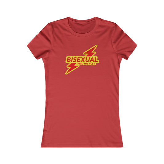 Bisexual Femme Fit Graphic Tee - Stamp Me Rush
