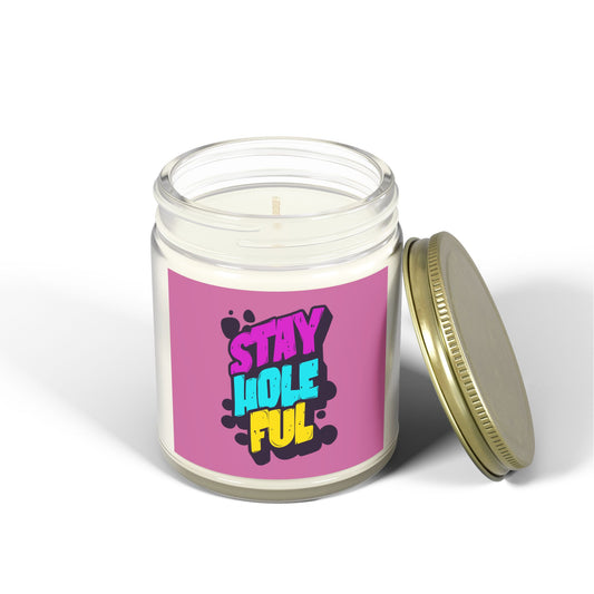 Stay Holeful - Coconut Apricot Wax Scented Candle - Out x Loud