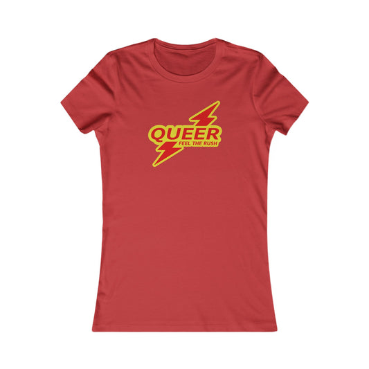 Queer Femme Fit Graphic Tee - Stamp Me Rush