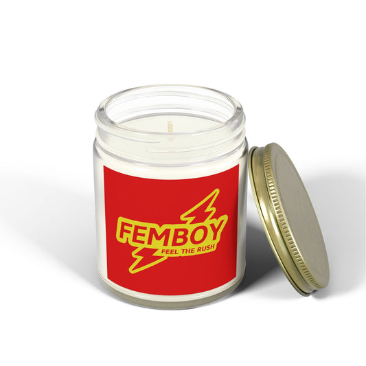 Femboy - Coconut Apricot Wax Scented Candle - STAMP ME RUSH