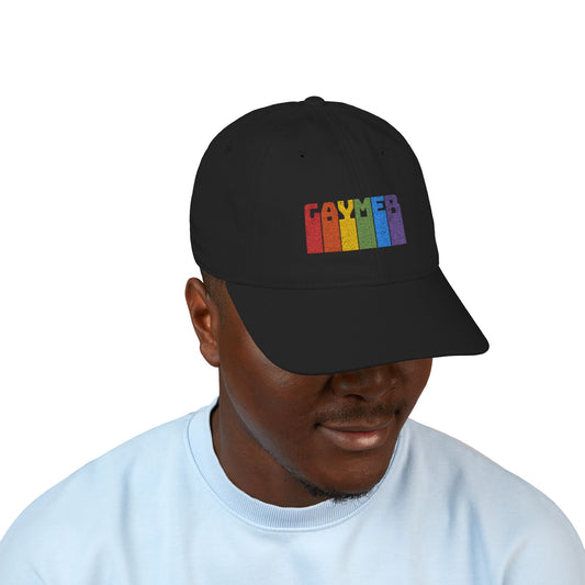 Gaymer - Embroidered Organic Baseball Cap - Out x Loud