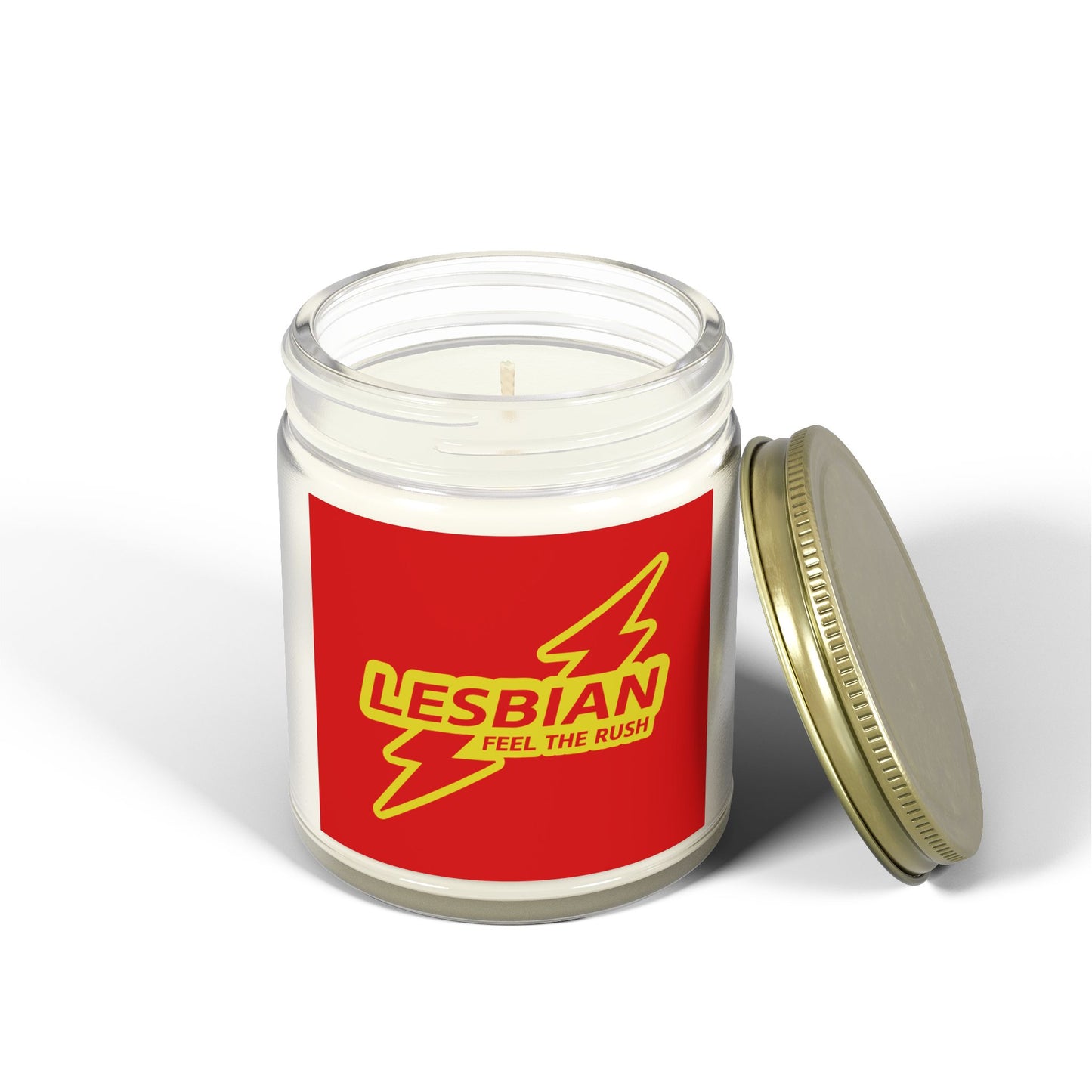 Lesbian - Coconut Apricot Wax Scented Candle - STAMP ME RUSH