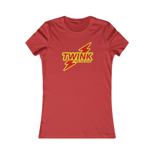 Twink Femme Fit Graphic Tee - Stamp Me Rush