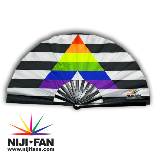 Ally Flag Clack Fan *Blacklight Reactive*