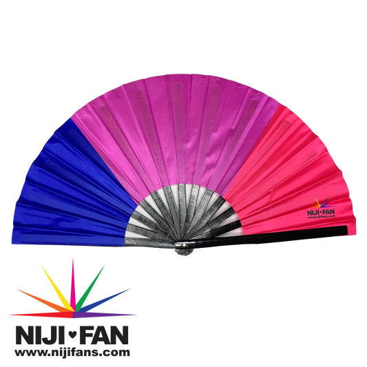 Bisexual Flag Clack Fan *Black Light Reactive*