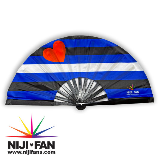 Leather Pride Clack Fan *Blacklight Reactive*