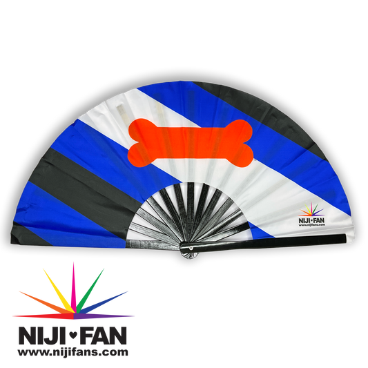 Pup Pride Flag Clack Fan *Blacklight Reactive*