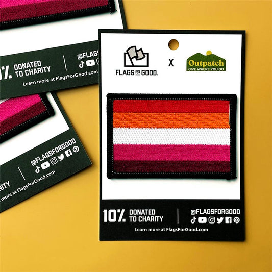 Lesbian Pride Flag Stick-On Patch