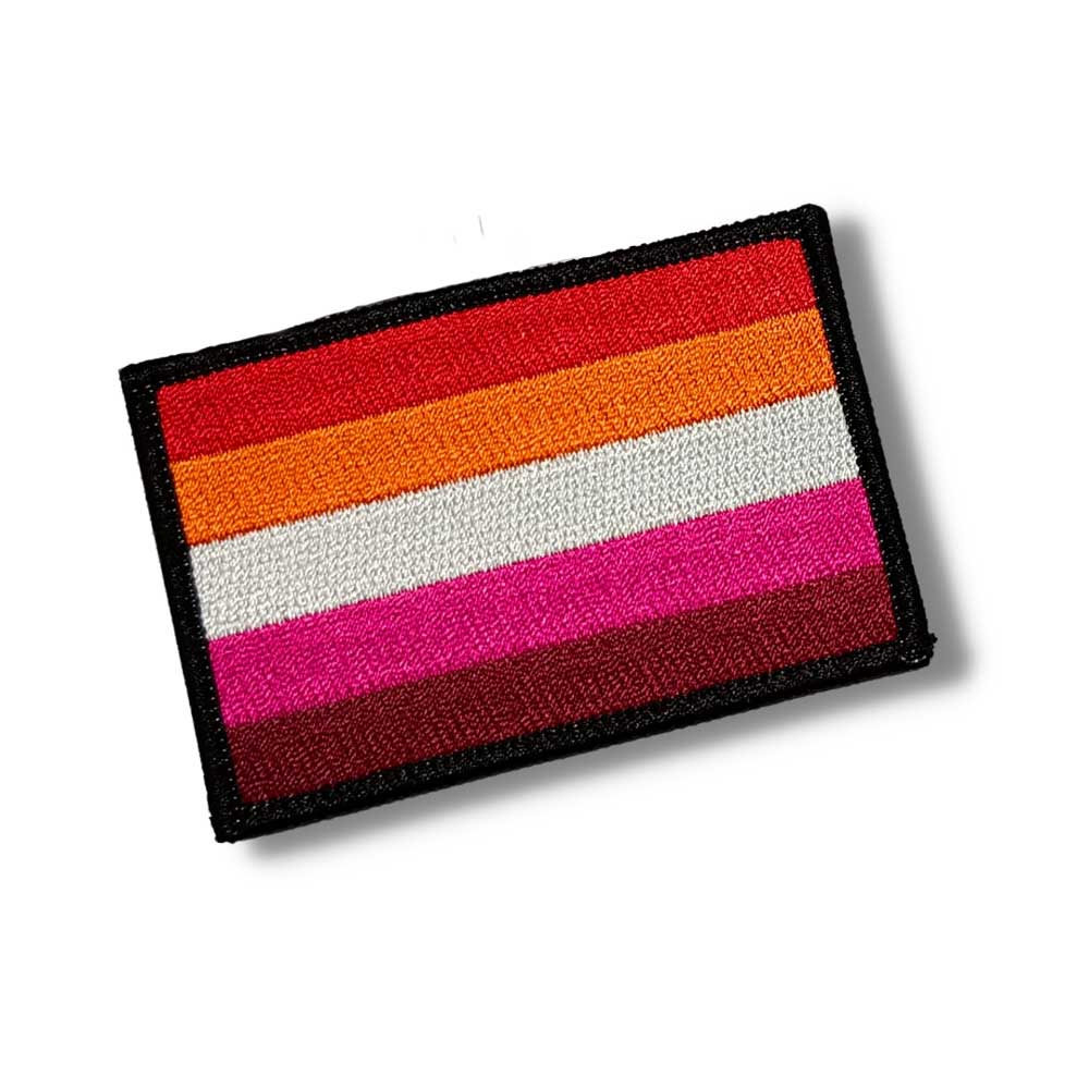 Lesbian Pride Flag Stick-On Patch