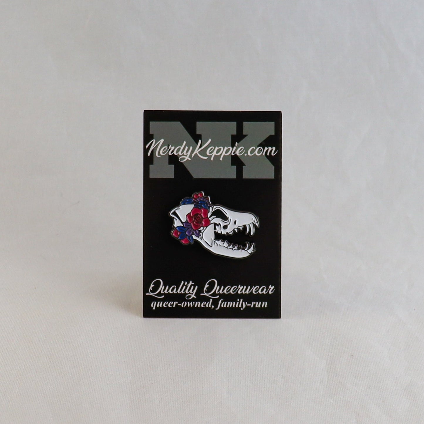 Proud to the Bone Fox Skull Pride Enamel Pins