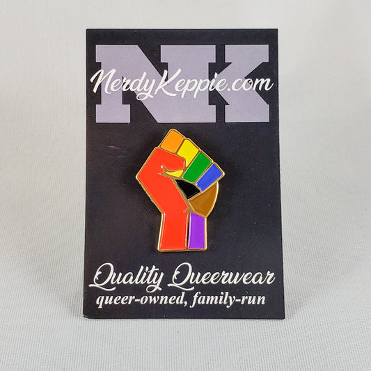 Solidarity Raised Fist Pride Enamel Pins