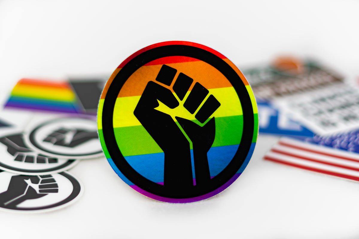 Holographic - Black Lives Matter Pride Fist Sticker
