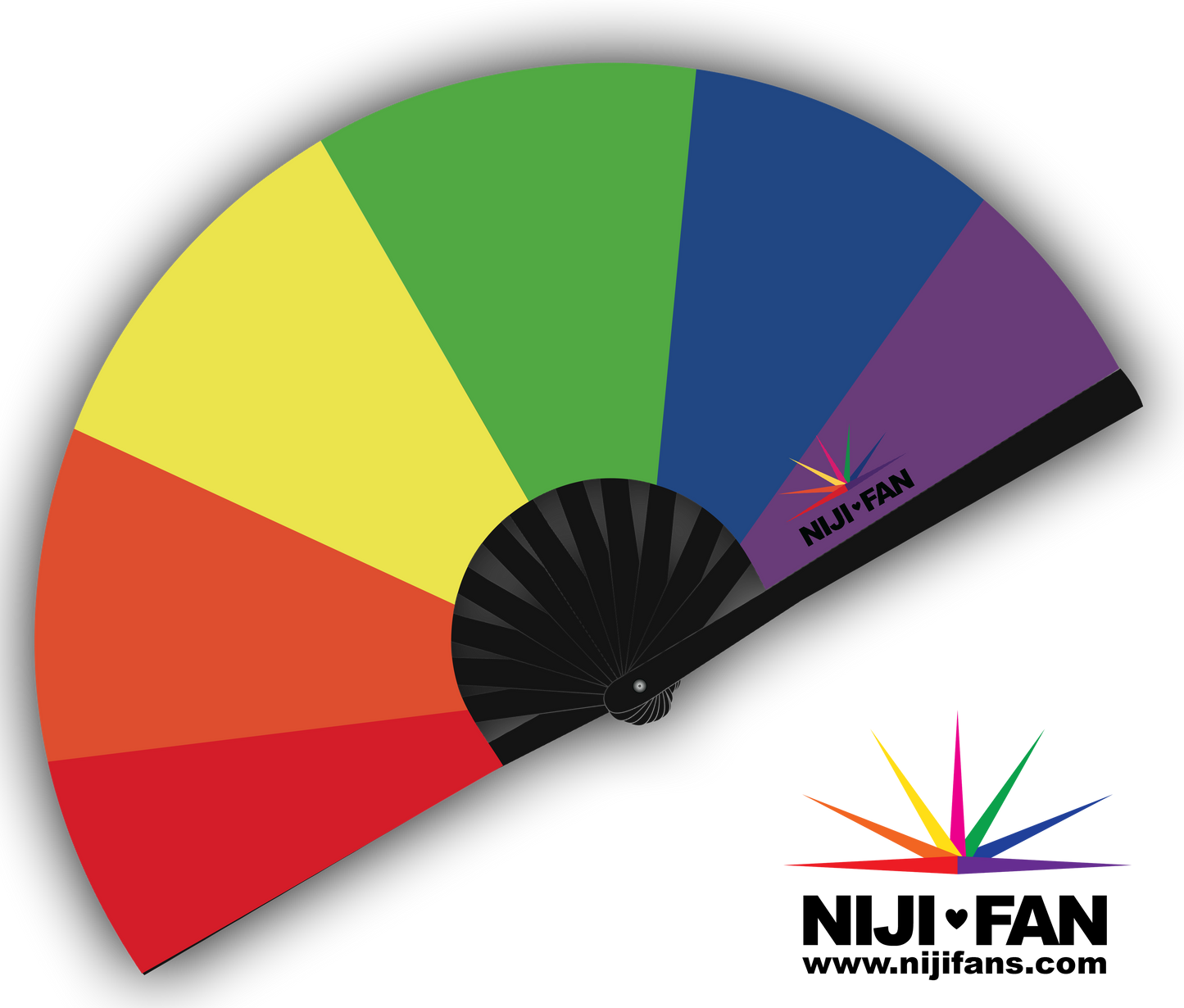 Pride Clack Fan  *Black Light Reactive*