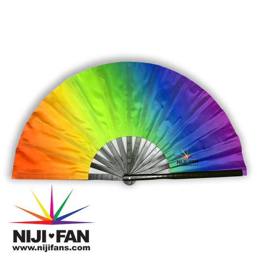 Gradient Pride Clack Fan *Black Light Reactive*