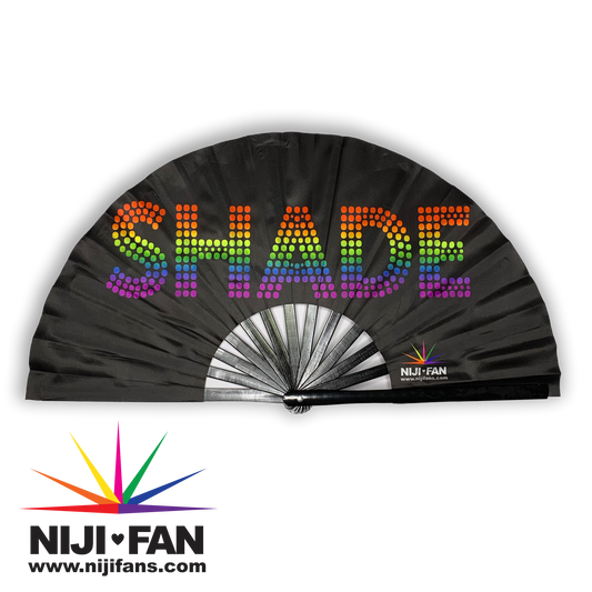 Shade Rainbow Clack Fan *Black Light Reactive*